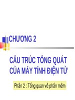Bài giảng Chương 2: Cấu trúc tổng quát của máy tính điện tử (Phần 2)