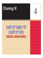 Bài giảng Nhập môn an toàn hệ thống thông tin: Chương 4 - Trần Thị Kim Chi