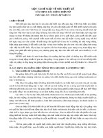 Một vài đề xuất về việc thiết kế xây dựng bài giảng điện tử - Trần Ngọc Anh