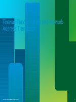 Lecture CCNA security partner - Chapter 9: Firewall Fundamentals and Network Address Translation