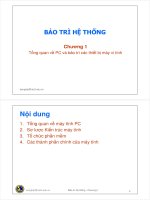 Bài giảng Bảo trì hệ thống: Chương 1 - ThS. Trần Quang Hải Bằng