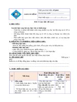 Giáo án Bài 3: Làm việc với Layer