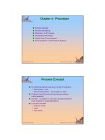 Lecture Operating system concepts (Sixth ed) - Chapter 4: Processes