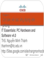 Bài giảng Tin học đại cương: Chương 5 - ThS. Nguyễn Minh Thành