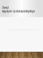 Bài giảng Nhập môn Tin học: Chương 8 - Từ Thị Xuân Hiền