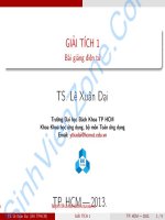 giải tích 1 lê xuân đại giới thiệu giải tích 1 sinhvienzone com 