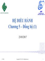 Bài giảng Hệ điều hành: Chương 5.1 - ĐH Công nghệ thông tin