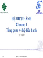 Bài giảng Hệ điều hành: Chương 1 - ĐH Công nghệ thông tin