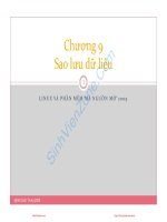 phần mềm mã nguồn mở va linux hà quốc trung 10  sao luu dữ liệu sinhvienzone com 