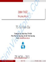 đại số tuyến tính lê xuân đại 3 định thức sinhvienzone com 