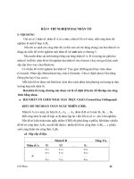 Bài giảng Xử lý thống kê với phần mềm SPSS - Bài 4: Thí nghiệm hai nhân tố