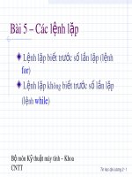 Bài giảng Tin học đại cương: Phần 2 - ThS. Phạm Thanh Bình (3)