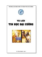 Tài liệu Tin học đại cương - Trường Cao đẳng Kinh tế TP.HCM