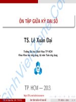 đại số tuyến tính lê xuân đại ôn tập giữa học kì sinhvienzone com 