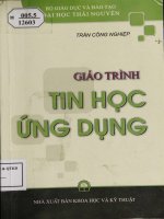 Giáo trình Tin học ứng dụng: Phần 1