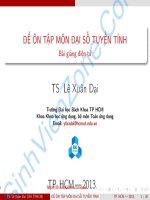 đại số tuyến tính lê xuân đại đề ôn cuối ki co giai sinhvienzone com 