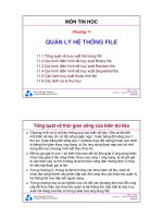 Bài giảng môn Tin học: Chương 11 - TS. Nguyễn Văn Hiệp