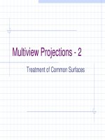 Lecture Autodesk inventor: Multiview projections 2 - Treatment of common surfaces