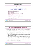 Bài giảng môn Tin học: Chương 8 - TS. Nguyễn Văn Hiệp