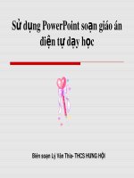 Bài giảng Sử dụng PowerPoint soạn giáo án điện tự dạy học
