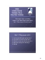 Bài giảng Tin học đại cương Phần 2: Bài 1 - Nguyễn Hữu Nam Dương