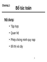 Bài giảng Tin học lý thuyết - Chương 1: Bổ túc toán