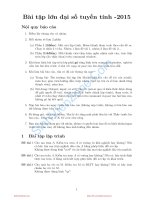 đại số tuyến tính lê xuân đại bài tập lớn đại số sinhvienzone com 