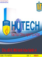 Bài giảng Phân tích thiết kế hệ điều hành: Chủ đề 6 - ThS. Lương Trần Hy Hiến