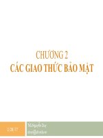 Bài giảng An toàn mạng máy tính nâng cao: Chương 2 - ThS. Nguyễn Duy