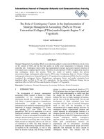 The role of contingency factors in the implementation of strategic management accounting (SMA) in private universities colleges (PTSes) under Kopertis Region V of Yogyakarta