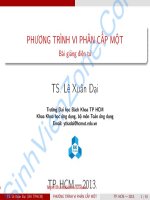 giải tích 1 lê xuân đại 6 phương trình vi phân cap mot sinhvienzone com 