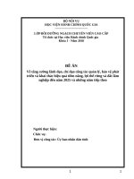 Đề án chuyên viên cao cấp về đất rừng năm 2019