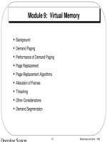 Lecture Operating system concepts - Module 9