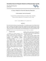 A fuzzy model for network intrusion detection