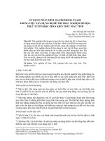 Sử dụng phần mềm Macromedia flash trong việc xây dựng bộ đề thi trắc nghiệm đồ họa trực tuyến học phần kiến trúc máy tính