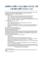 Hướng dẫn cách học Excel từ cơ bản đến nâng cao