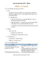 Đề cương ôn tập môn: Tin học đại cương ĐHXD