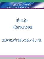 Bài giảng PhotoShop: Chương 3 -Trung cấp KT-KT Bắc Thăng Long