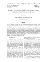 SecTORA: Empowerment of tora protocol to deal with the elimination of data packets by intruder nodes