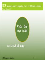 Bài giảng IC3 GS4 - Bài 13: Kết nối mạng