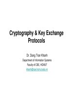 Cryptography & Key Exchange Protocols - Dr. Dang Tran Khanh