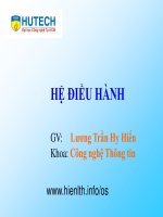 Bài giảng Hệ điều hành - Lương Trần Hy Hiến