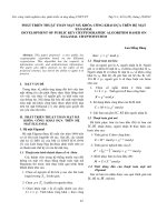 Phát triển thuật toán mật mã khóa công khai dựa trên hệ mật Elgamal