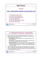 Bài giảng môn Tin học: Chương 6 - TS. Nguyễn Văn Hiệp