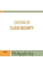 Bài giảng An toàn mạng máy tính nâng cao: Chương 5 - ThS. Nguyễn Duy