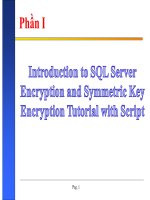 Bài giảng Bảo mật cơ sở dữ liệu: Chương 9 - Trần Thị Kim Chi (Phần 1)