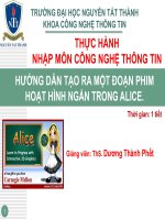Bài giảng Nhập môn Công nghệ thông tin: Hướng dẫn bài tập 1 - Th.S Dương Thành Phết
