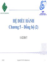 Bài giảng Hệ điều hành: Chương 5 - ThS. Phan Đình Duy (tt)