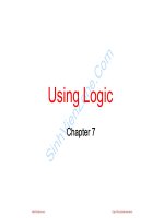 trí tuệ nhân tạo cao hoàng trứ chương ter7 1 using logic sinhvienzone com 