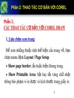 Bài giảng Corel Draw - Phần 2: Thao tác cơ bản với Corel Draw